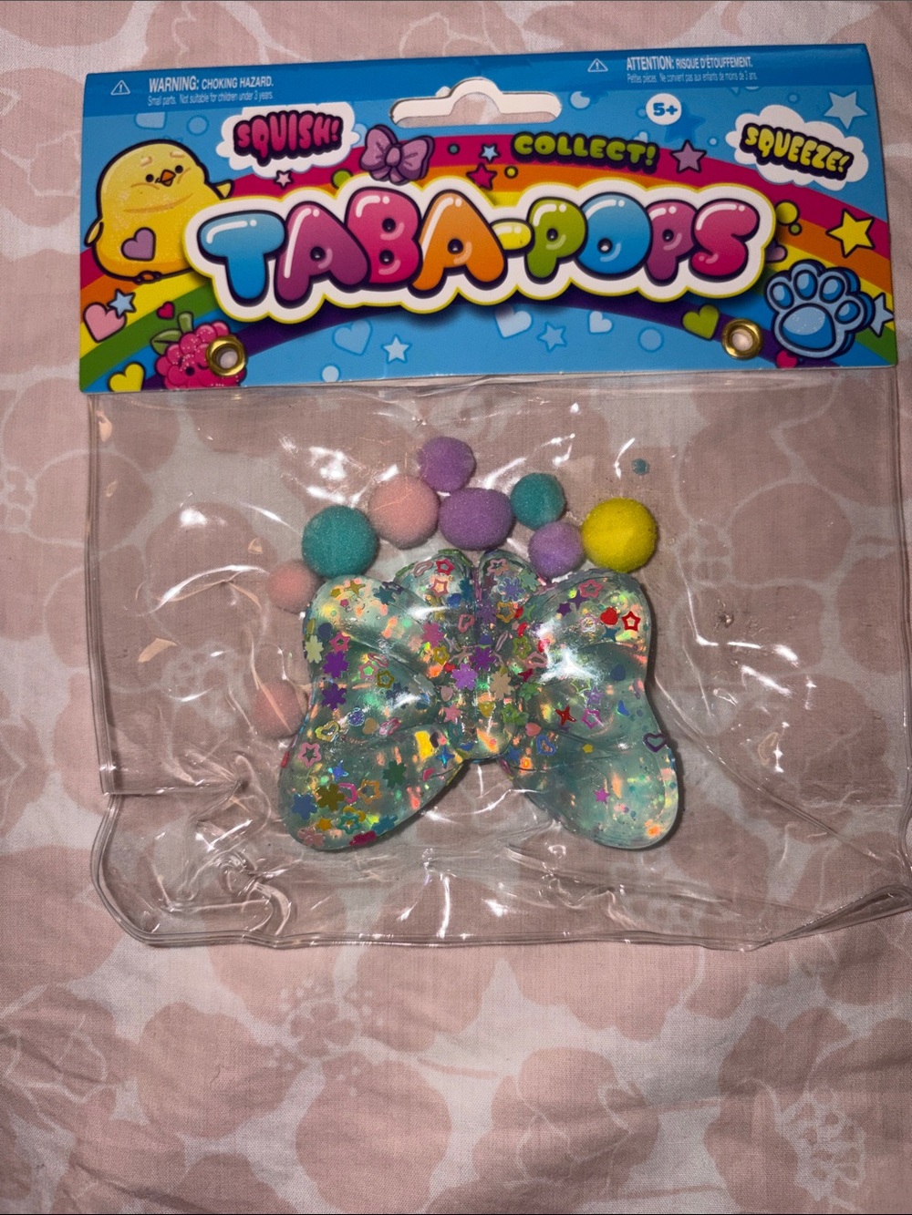 Trendy Brand New TABAPOPS Glitter Butterfly Squishy Toy🔥